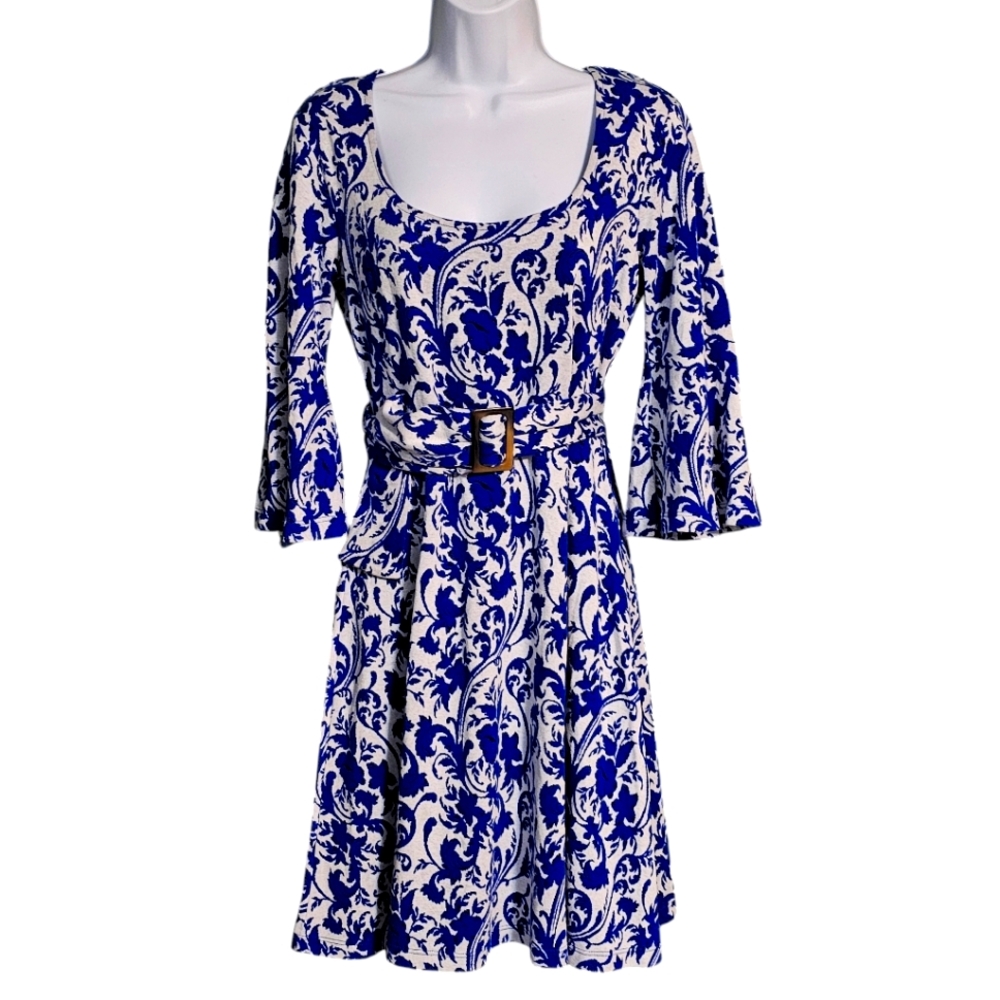 Anthropologie Maeve Leonie Floral Fit and Flare Dress Sz S